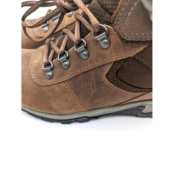 Timberland Mt. Maddsen Waterproof Mid Hiker Brown Full Grain Boots Womens‎ 7M - Picture 8 of 13